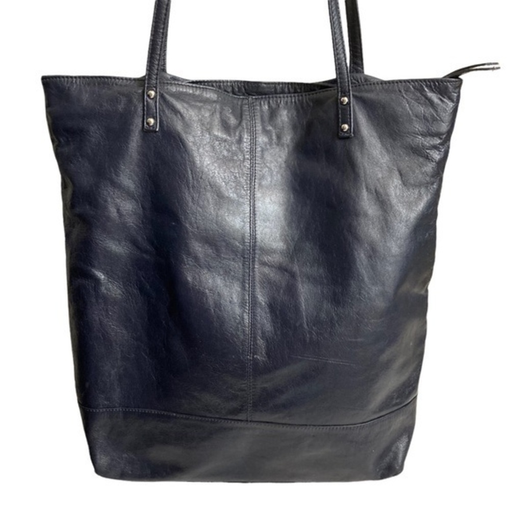 Latico blue leather tote bag